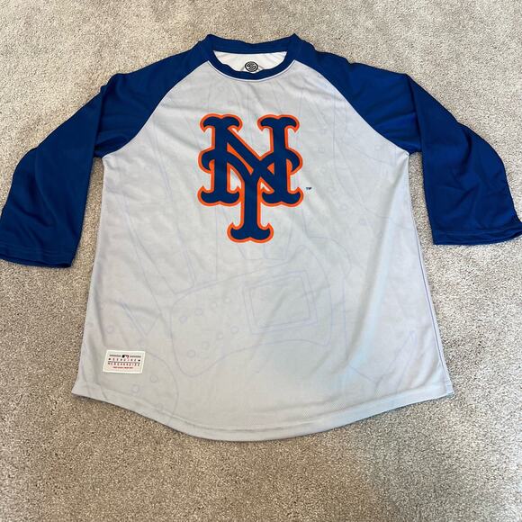SportsCrate Limited Edition New York Mets Two Tone Longsleeve Size Medium - Picture 6 of 8